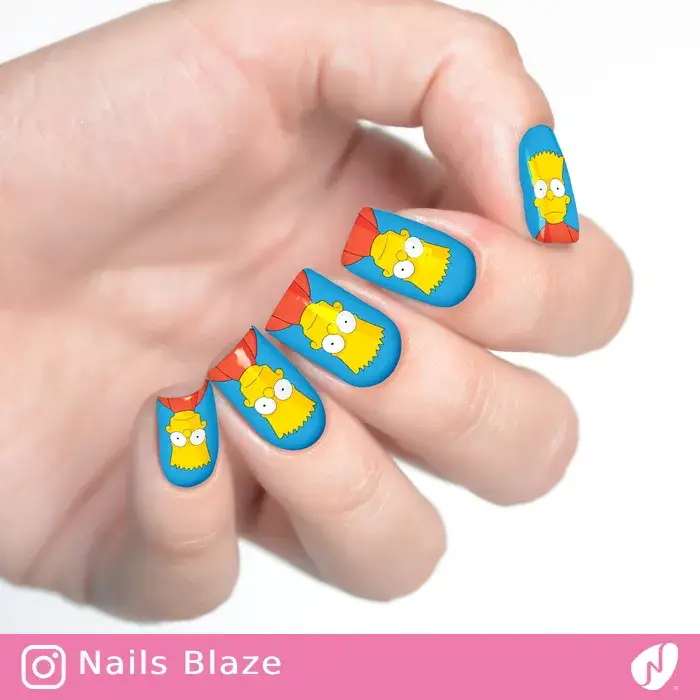 Bart Simpson | Cartoon Nails - NB112